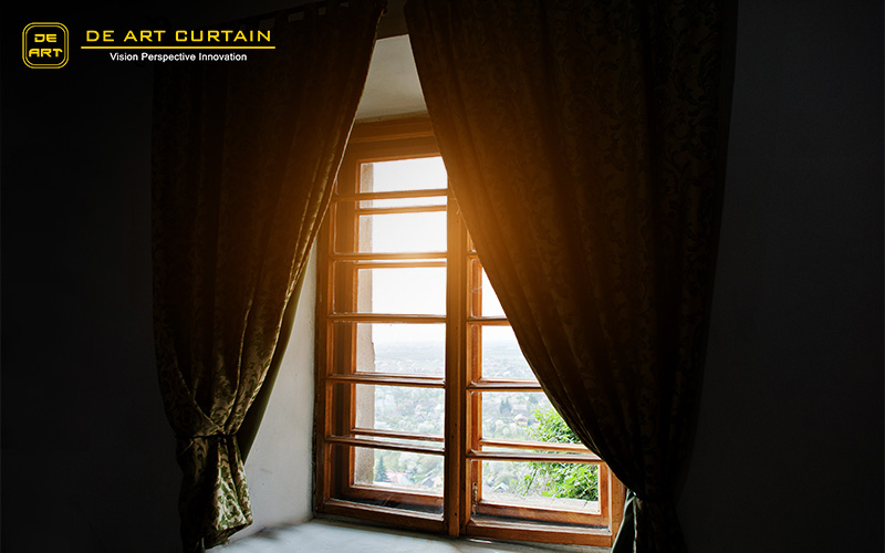 Blackout curtains which provide ideal sleep conditions