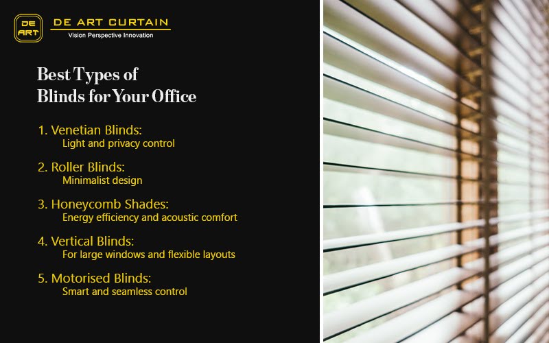 List of types of blinds for your office