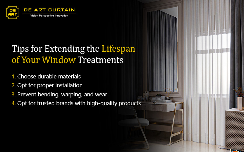 Tips for extending the lifespan of your window treatments